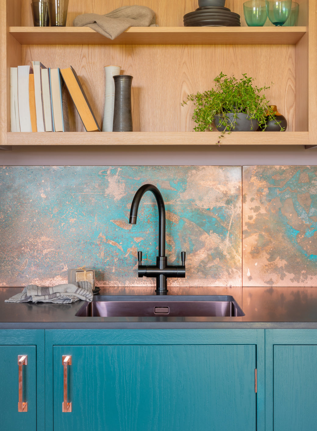 The New Copper Splashback From Naked Kitchens Mad About The House