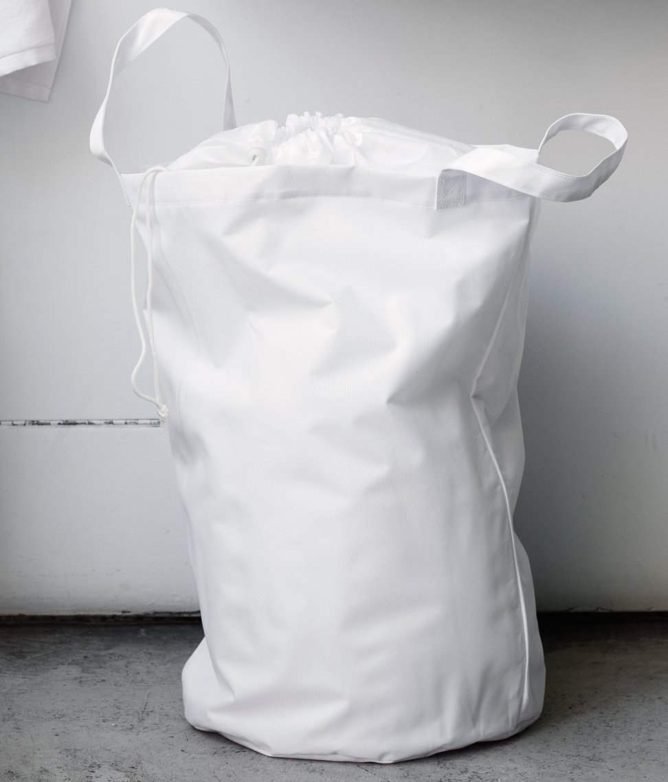 laundry bag white
