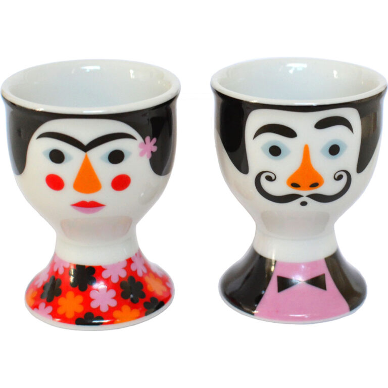 Frida Kahlo and Salvador Dali Eggcups - Mad About The House