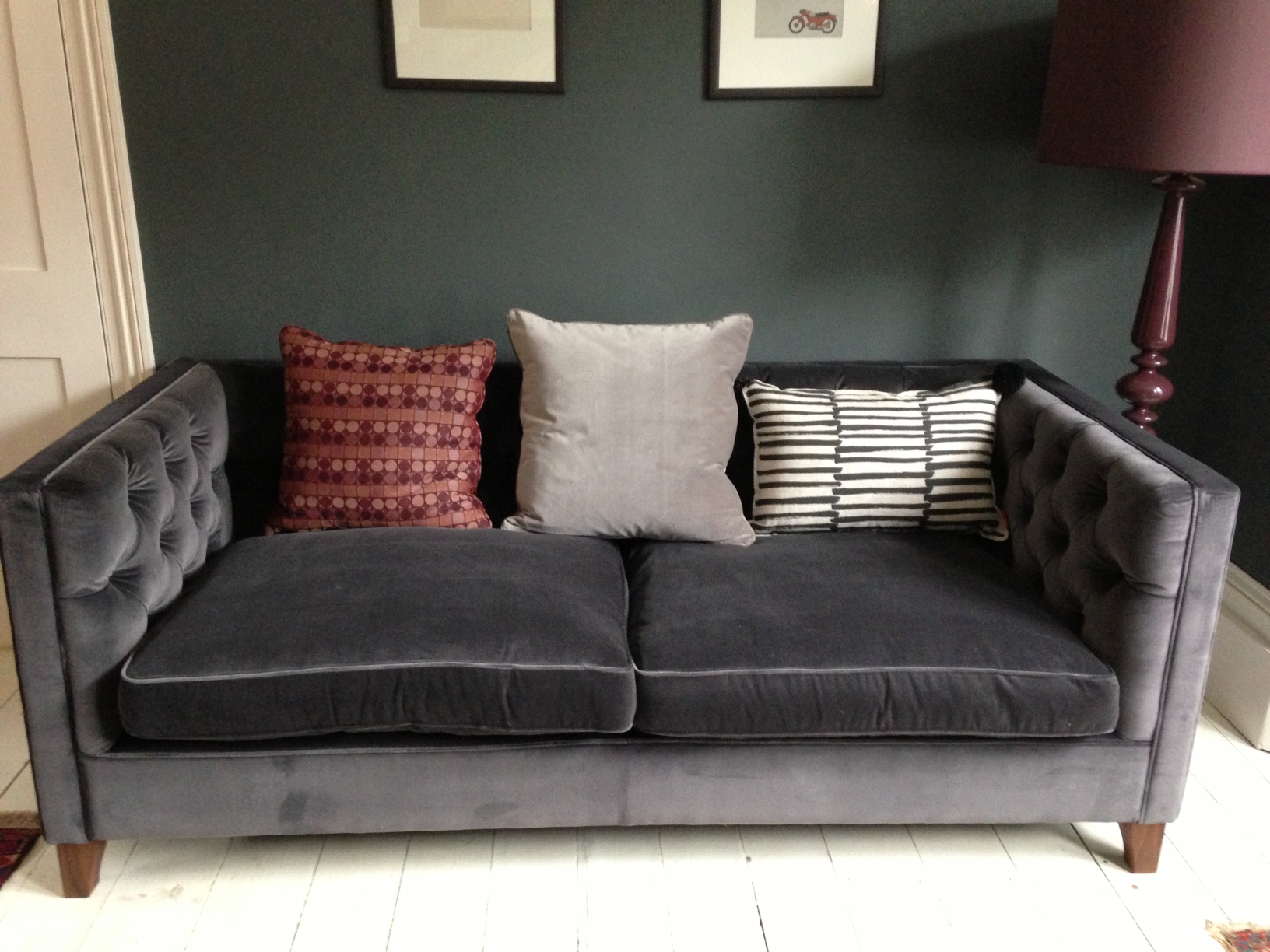 Серый велюровый диван икеа