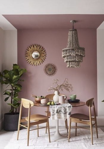 Kate Watson-Smyth discusses the power of paint int interiors and how creating a feature with a difference can help to define and zone an open plan space. #featurewall #openplan #madaboutthehouse