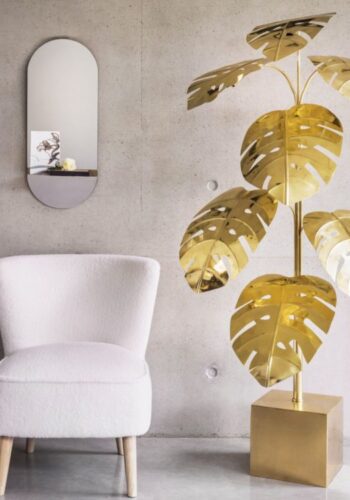 monstera brass lamp from graham and green